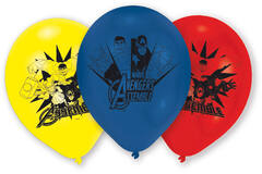 6 Latex Balloons Avengers 22.8 cm / 9"