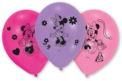 10 Latex Balloons Minnie Mouse 25.4 cm / 10"