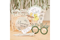 botanical baby shower photo booth props