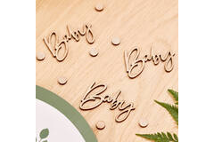 wooden baby confetti