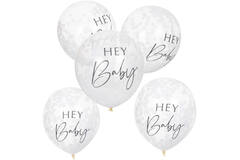 hey baby 12 inch balloons