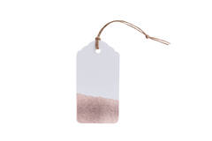 Luggage Tag - Dipped Gold Foil
