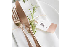 Luggage Tag - Dipped Gold Foil