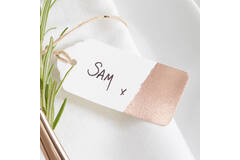 Luggage Tag - Dipped Gold Foil