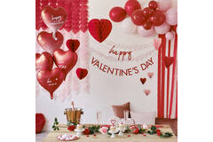 Balloon Bundle - 5pk Pink, Red & Confetti
