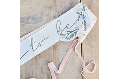 Thin Sash - Bride To Be - Meadow