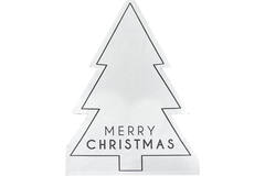 Napkin - Merry Christmas - Black and White