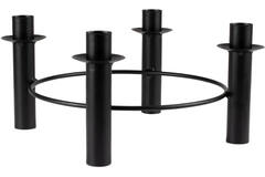 Table Centrepiece - Circular Candle Holder - Black