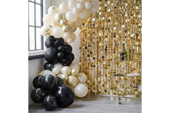 Balloon Arch - Black, Cream, Nude and Champagne Chrome
