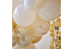 Balloon Arch - Black, Cream, Nude and Champagne Chrome