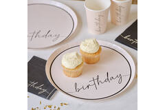 Plate - Birthday - Nude and Black