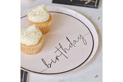 Plate - Birthday - Nude and Black