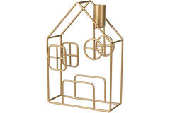 Metal House Dinner Candle Holder