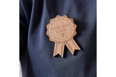 Badge - Best Dad Ever Wooden Rosette