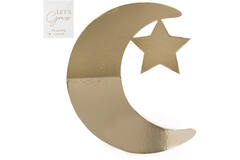 Grazing Board - Crescent Moon and Star Shaped - Gold