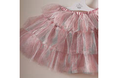 Blush & Silver Tiered Tutu 5-7yr