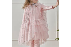 Blush & Silver Tiered Tutu 5-7yr