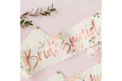 2 Sashes Floral Hen Party Paper / Foil 76 x 10 cm