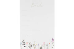 Advice Cards - Floral Advice to the Bride Cards
