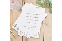 Advice Cards - Floral Advice to the Bride Cards