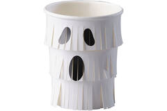 Paper Cups - Fringe Ghosts - White