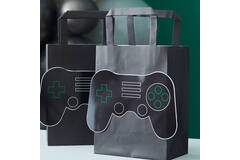 Eco Party Bag - 3D Controller - Black with Green Inside