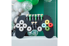 Treat Stand - 3D Controller Shaped with Dowels and Cones - Black