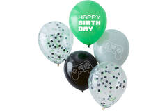 Balloon Bundle - Controller Confetti and Controller Printed - Grey, Green & Black