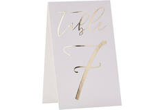 Table Numbers Tent - Gold