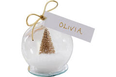 Place Cards - Snow Globe - Gol