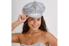 Wearables - 21 Milestone Silver Embellished Sequin Hat