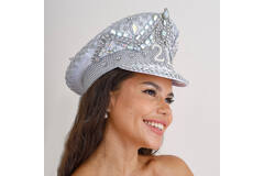 Wearables - 21 Milestone Silver Embellished Sequin Hat