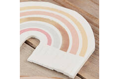 Napkin - Rainbow Fringe - Gold Foiled