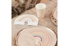 Napkin - Rainbow Fringe - Gold Foiled