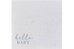 Eco Paper Napkins - Hello Baby Cloud and Speckle - Cream & Grey