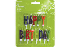 13 Letter Candles Happy Birthday Height 5.5 cm