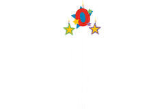 Numeral Candle 0 with 2 Star Candles Height 12.2/13.5 cm