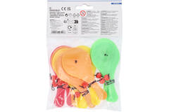 12 Paddle Balls Plastic 12.1 x 5.5 cm