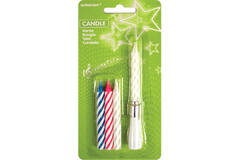 4 Spiral Candles with Music Height 12 cm