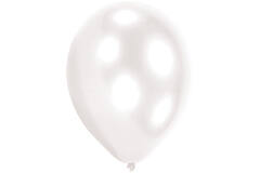 50 Latex Balloons Standard White 27.5 cm / 11"