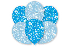 6 Latex Balloons All Round Printed It's a Boy 27.5 cm / 11"