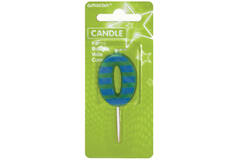 Candle 0 Dots & Stripes Height 7.6 cm
