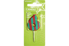 Candle 6 Dots & Stripes Height 7.6 cm