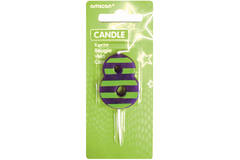 Candle 8 Dots & Stripes Height 7.6 cm