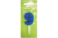 Candle 9 Dots & Stripes Height 7.6 cm