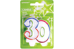 Numeral Candle 30 Height 8 cm