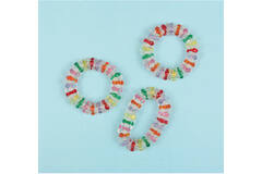 8 Bracelets Crystal Plastic 6.8 x 1 cm