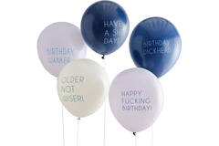 Balloon - Naughty Slogans - Blue