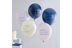 Balloon - Naughty Slogans - Blue