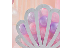 Balloon Mosaic - Shell Shaped with Balloons - Pink and Lilac